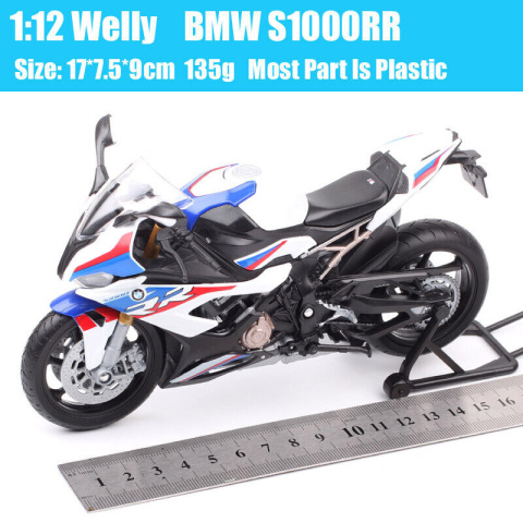 BMW S 1000 RR motocykl model 1:12 Welly 62107 BMW S 1000 RR motocykl model 1:12 Welly 62107