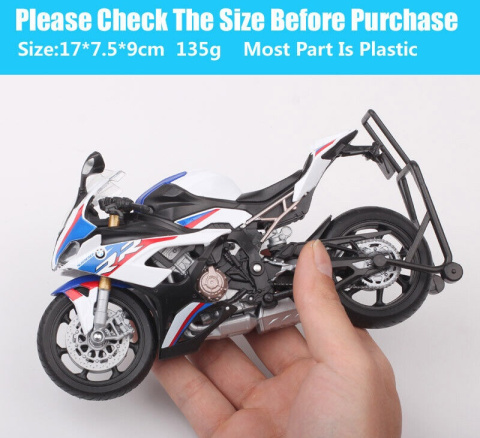 BMW S 1000 RR motocykl model 1:12 Welly 62107 BMW S 1000 RR motocykl model 1:12 Welly 62107