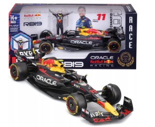 Bolid F1 Red Bull RB19 #11 S. Perez Bburago 1:24 28036 z figurką kierowcy