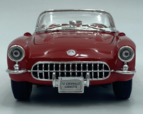 Chevrolet CORVETTE 1957 cabrio model Welly 1:24 czerwony Chevrolet CORVETTE 1957 cabrio model Welly 1:24 czerwony