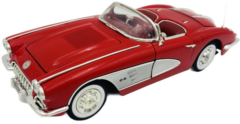 Chevrolet CORVETTE 1958 1:18 model Motormax 73109 czerwony Chevrolet CORVETTE 1958 1:18 model Motormax 73109 czerwony