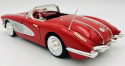 Chevrolet CORVETTE 1958 1:18 model Motormax 73109 czerwony