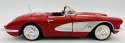 Chevrolet CORVETTE 1958 1:18 model Motormax 73109 czerwony