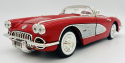 Chevrolet CORVETTE 1958 1:18 model Motormax 73109 czerwony