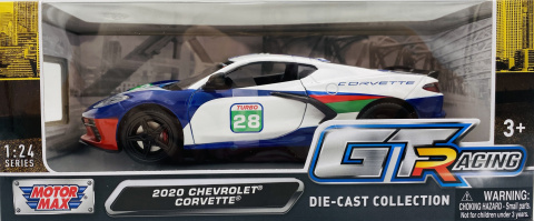 Chevrolet Corvette C8 2020 #28 1:24 Motormax GT Racing 73794 Chevrolet Corvette C8 2020 #28 1:24 Motormax GT Racing 73794