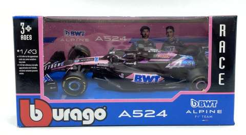 F1 BWT Alpine A524 #31 Esteban Ocon BBurago 1:43 F1 BWT Alpine A524 #31 Esteban Ocon BBurago 1:43