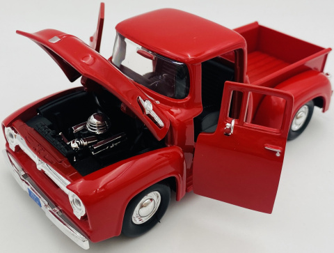 Ford F-100 Pickup 1956 1:24 Motormax 73235 czerwony Ford F-100 Pickup 1956 1:24 Motormax 73235 czerwony