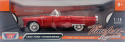 Ford Thunderbird convertible 1956 1:18 model Motormax 73173 czerwony