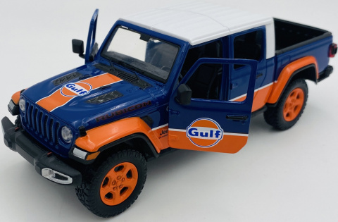 JEEP Gladiator Rubicon 2021 GULF model 1:27 Motormax 79663 JEEP Gladiator Rubicon 2021 GULF model 1:27 Motormax 79663