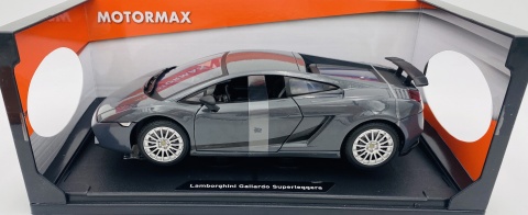 Lamborghini Gallardo Superleggera model 1:18 Motormax 73181 grafitowy Lamborghini Gallardo Superleggera model 1:18 Motormax 73181 grafitowy