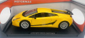 Lamborghini Gallardo Superleggera model 1:18 Motormax 73181 żółty