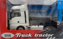 MAN TGX ciągnik siodłowy model WELLY 32650 metal 1:32 biały