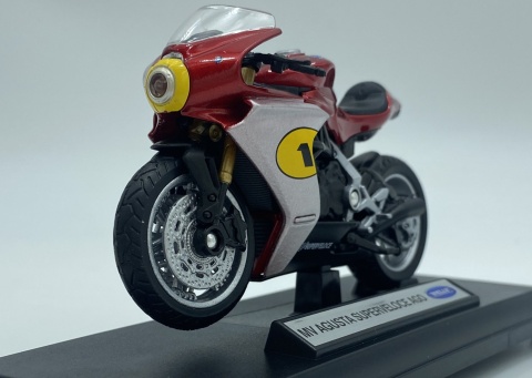 MV AGUSTA Superveloce Ago motocykl 1:18 Welly 12862 metalowy MV AGUSTA Superveloce Ago motocykl 1:18 Welly 12862 metalowy