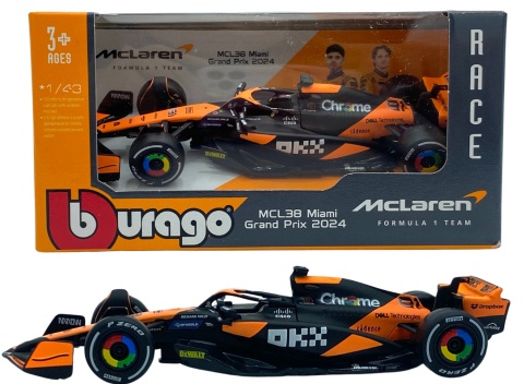 McLaren MCL38 F1 2024 Miami #81 Piastri BBurago 1:43