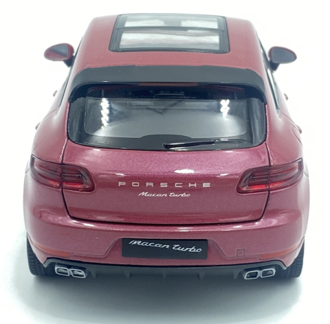 Porsche Macan Turbo Welly 24047 1:24 bordowy Porsche Macan Turbo Welly 24047 1:24 bordowy