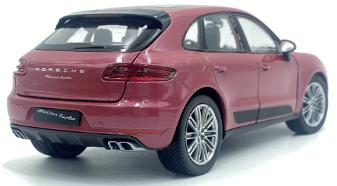 Porsche Macan Turbo Welly 24047 1:24 bordowy Porsche Macan Turbo Welly 24047 1:24 bordowy