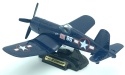 Samolot Vought F-4U 1D Corsair duży model podstawka METAL Motormax 76355
