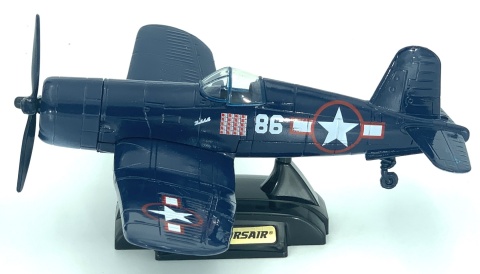 Samolot Vought F-4U 1D Corsair duży model podstawka METAL Motormax 76355 Samolot Vought F-4U 1D Corsair duży model podstawka METAL Motormax 76355