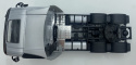 VOLVO FH 500 3 osiowy ciągnik siodłowy model WELLY metal 1:32 srebrny