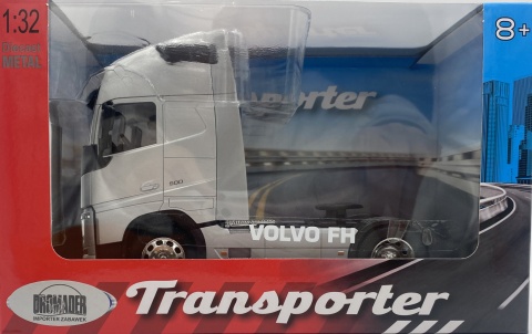 VOLVO FH 500 ciągnik model WELLY metal 1:32 32690S srebrny VOLVO FH 500 ciągnik model WELLY metal 1:32 32690S srebrny