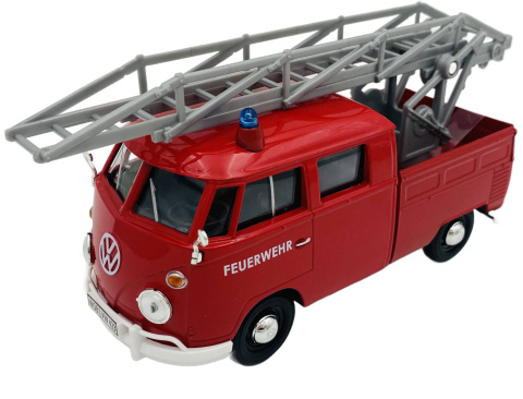 VW Type 2 T1 straż pożarna z drabiną model 1:24 Motormax 79584 VW Type 2 T1 straż pożarna z drabiną model 1:24 Motormax 79584