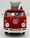 VW Type 2 T1 straż pożarna z drabiną model 1:24 Motormax 79584