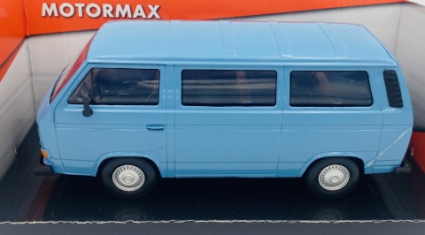 VW Type 2 (T3) Transporter 1:24 Motormax 79376 niebieski VW Type 2 (T3) Transporter 1:24 Motormax 79376 niebieski