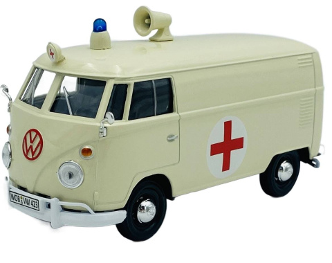 Volkswagen Type 2 T1 Ambulance karetka pogotowia model 1:24 Motormax 79565 Volkswagen Type 2 T1 Ambulance karetka pogotowia model 1:24 Motormax 79565