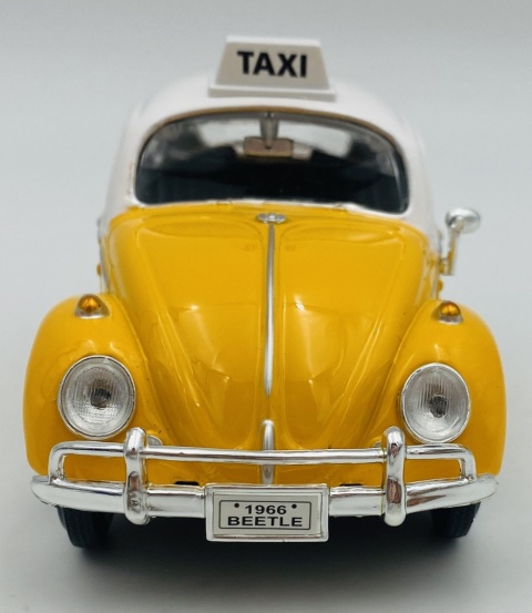 Volkswagen VW Beetle Taxi 1966 1:24 Motormax 79577 żółty Volkswagen VW Beetle Taxi 1966 1:24 Motormax 79577 żółty