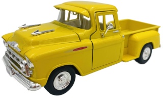 Chevy 3100 Stepside Pickup 1957 model 1:24 Motormax 79381 zółty