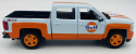 Chevy Silverado 1500 LT Z71 Crew Cab GULF Livery model 1:27 Motormax 79666
