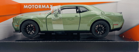 DODGE Challenger SRT Hellcat 1:24 Motormax 79350 zielony DODGE Challenger SRT Hellcat 1:24 Motormax 79350 zielony