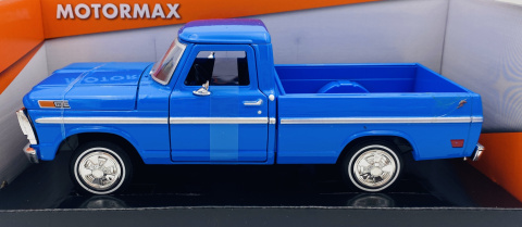 Ford F-100 Pickup 1972 1:24 Motormax 79384 niebieski Ford F-100 Pickup 1972 1:24 Motormax 79384 niebieski