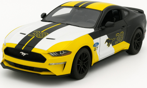 Ford Mustang GT 2018 #38 GT Racing model 1:24 Motormax 73911 Ford Mustang GT 2018 #38 GT Racing model 1:24 Motormax 73911