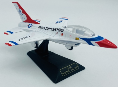 General Dynamics F-16 Fighting Falcon model podstawka METAL Motormax General Dynamics F-16 Fighting Falcon model podstawka METAL Motormax