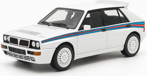 Lancia Delta Integrale (1989) model WB124238 METAL WhiteBox 1:24 biały Lancia Delta Integrale (1989) model WB124238 METAL WhiteBox 1:24 biały