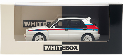 Lancia Delta Integrale (1989) model WB124238 METAL WhiteBox 1:24 biały Lancia Delta Integrale (1989) model WB124238 METAL WhiteBox 1:24 biały