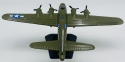 Samolot Boeing B-17 Flying Fortress model podstawka METAL Motormax zielony