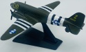 Samolot Boeing C-47 Skytrain Dakota model podstawka METAL Motormax