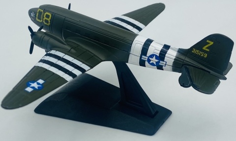 Samolot Boeing C-47 Skytrain Dakota model podstawka METAL Motormax Samolot Boeing C-47 Skytrain Dakota model podstawka METAL Motormax