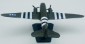 Samolot Boeing C-47 Skytrain Dakota model podstawka METAL Motormax