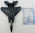 Samolot Boeing F-15 Strike Eagle model podstawka METAL Motormax czarny