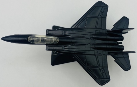 Samolot Boeing F-15 Strike Eagle model podstawka METAL Motormax czarny Samolot Boeing F-15 Strike Eagle model podstawka METAL Motormax czarny