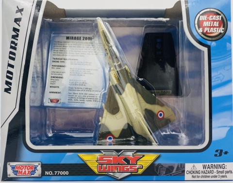 Samolot Dassault Mirage 2000 model podstawka METAL Motormax Samolot Dassault Mirage 2000 model podstawka METAL Motormax