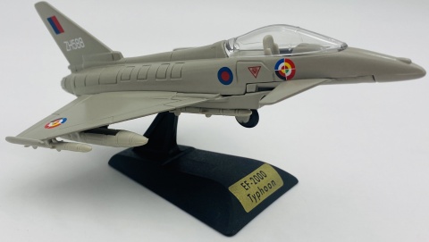 Samolot Eurofighter Typhoon EF-2000 model podstawka METAL Motormax Samolot Eurofighter Typhoon EF-2000 model podstawka METAL Motormax