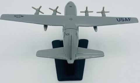 Samolot Lockheed C-130 Hercules model podstawka METAL Motormax szary Samolot Lockheed C-130 Hercules model podstawka METAL Motormax szary