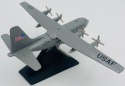 Samolot Lockheed C-130 Hercules model podstawka METAL Motormax szary