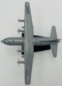 Samolot Lockheed C-130 Hercules model podstawka METAL Motormax szary