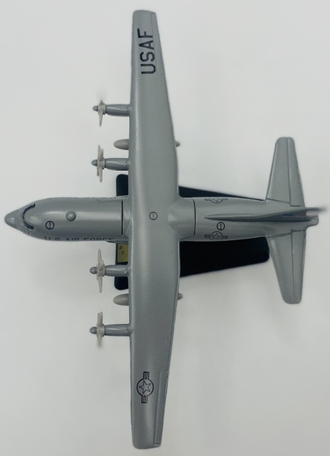 Samolot Lockheed C-130 Hercules model podstawka METAL Motormax szary Samolot Lockheed C-130 Hercules model podstawka METAL Motormax szary