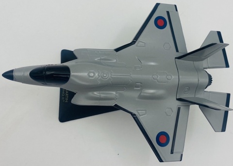 Samolot Lockheed Martin F-35 Lightning II GB model podstawka METAL Motormax Samolot Lockheed Martin F-35 Lightning II GB model podstawka METAL Motormax